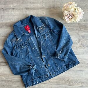 GLORIA VANDERBILT‎ JEAN JACKET | SZ XL